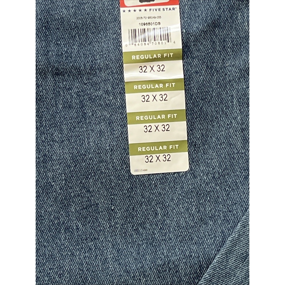Wrangler Regular Fit Men's Five Star Jean 96501 - 100% Cotton 32x34 New - Picture 2 of 5